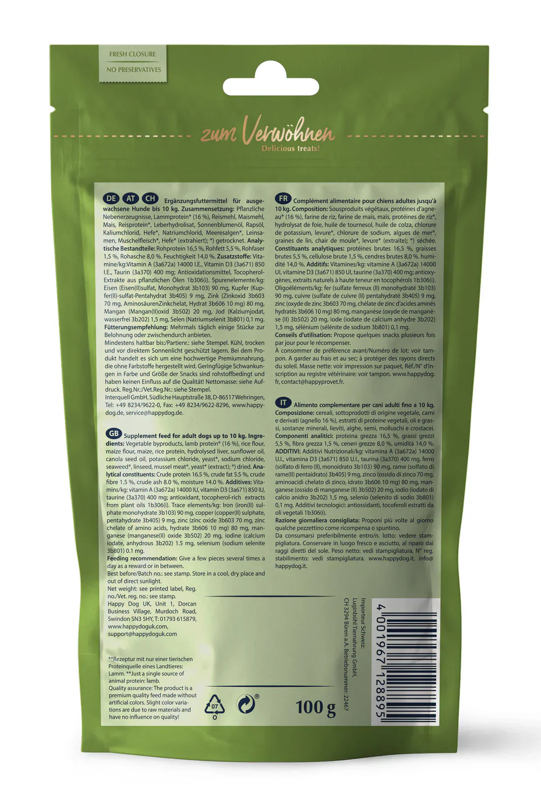 Happy Dog Soft Snack Mini NSL 100 G