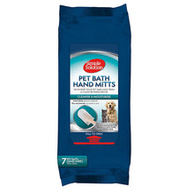 Simple Solution Pet Bath Hand Mitts 7 handwipes 17cmx28cm