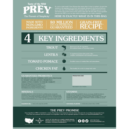 PREY Trout Limited Ingredient Formula for Dogs 3.63Kg