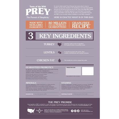 PREY Turkey Limited Ingredient Formula for Cats - 2.7Kg
