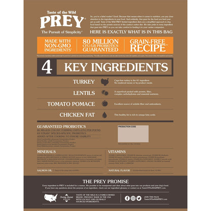 PREY Turkey Limited Ingredient Formula for Dogs 3.63Kg