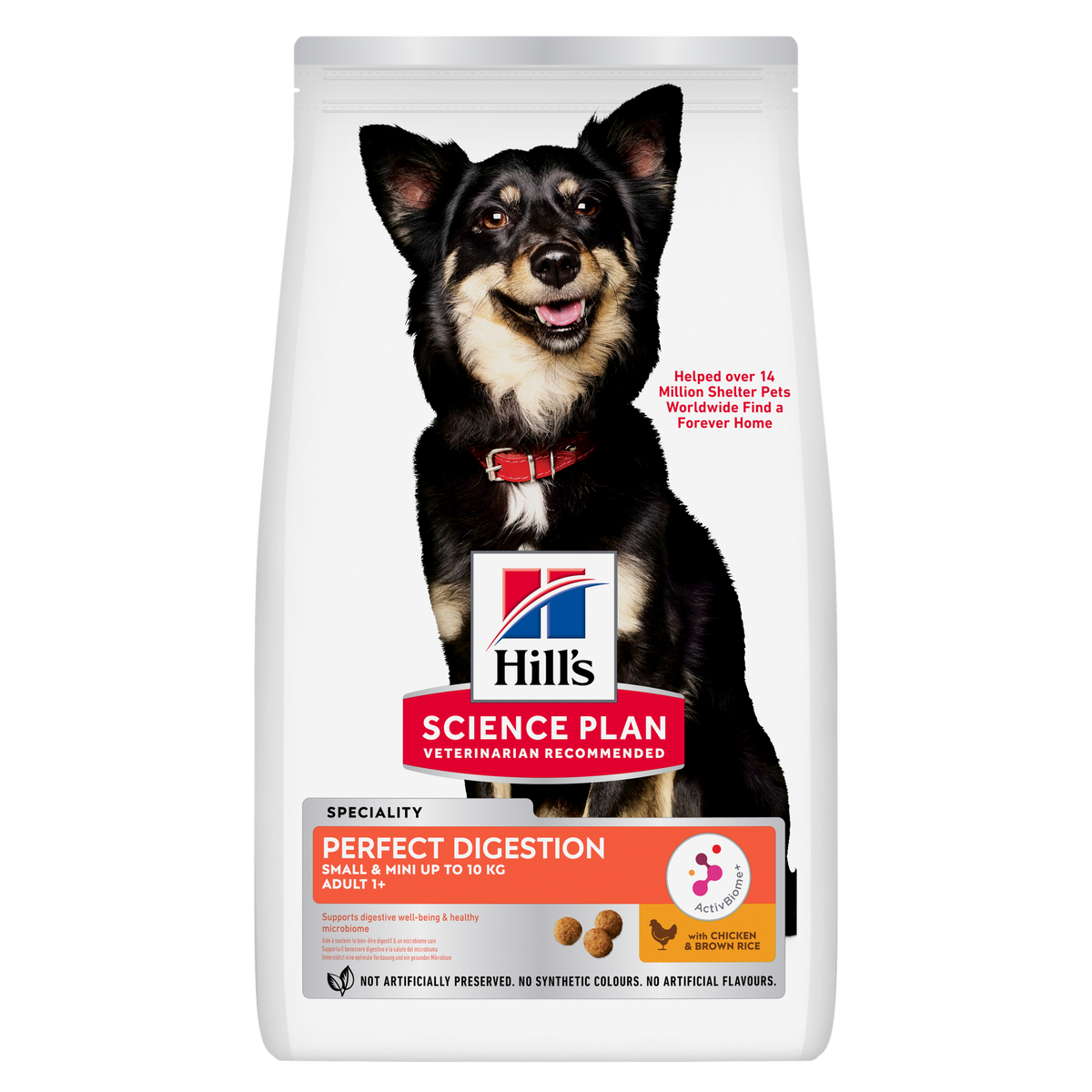 HillÃƒÆ’Ã‚Â¢ÃƒÂ¢Ã¢â‚¬Å¡Ã‚Â¬ÃƒÂ¢Ã¢â‚¬Å¾Ã‚Â¢s Science Plan Perfect Digestion Small & Mini Adult 1+ Dog Food with Chicken & Brown Rice (1.5kg)