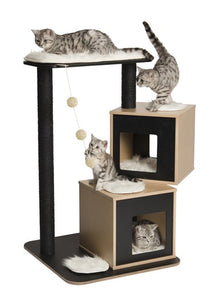 Premium Cat Furniture V-Double - Black