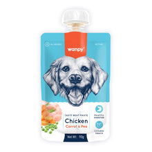 Wanpy Tasty Meat Paste Chicken with Carrot &amp; Pea for Dogs 90g