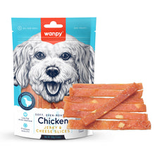 Wanpy Chicken Jerky &amp; Cheese Slices 100g