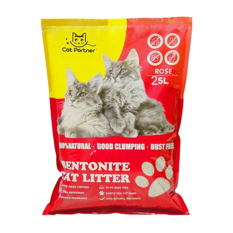 Cat Partner Bentonite Dust Free Clumping Cat Litter – Rose