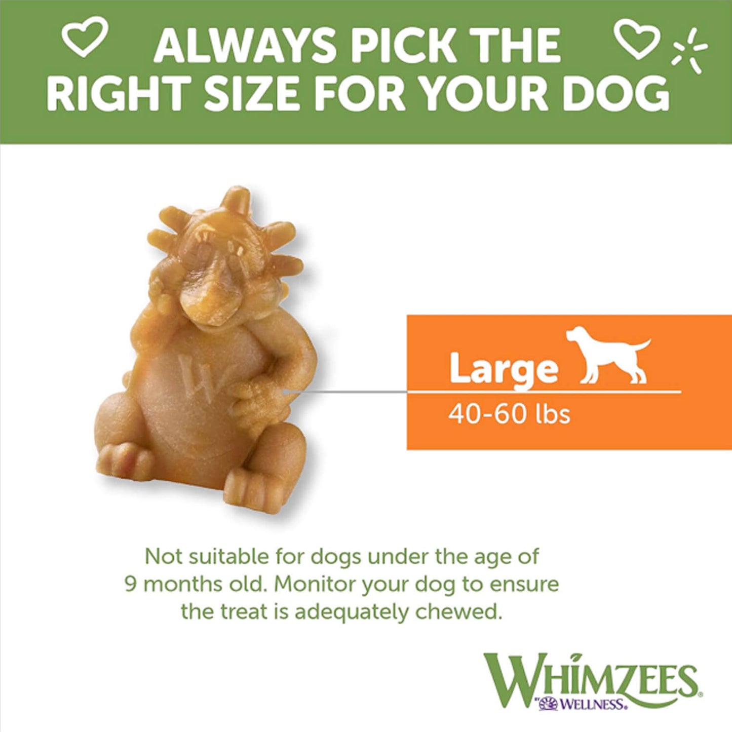 Whimzees Hedgehog Dental Dog Treats - Large (6pcs)