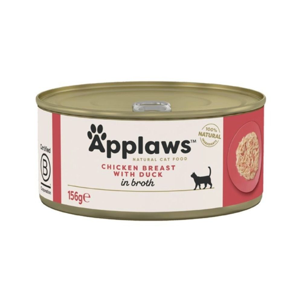 Applaws Natural Chicken with Duck Adult Wet Cat Food - 156G
