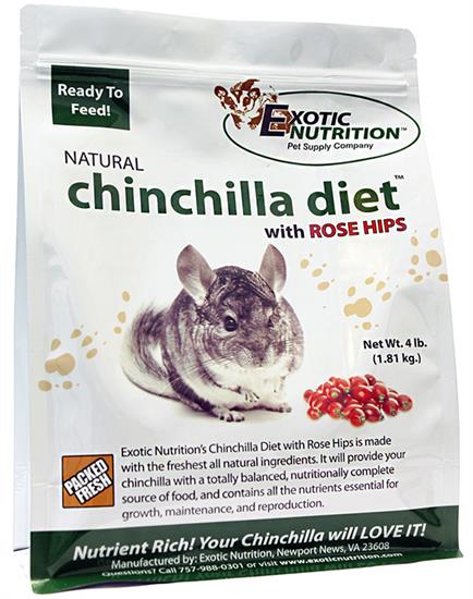 Chinchilla Diet with Rose Hips - 4LB (1.81kg)