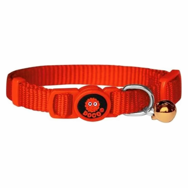Doco Signature Cat Collar 1 x 19 - 31 cm - XS (DCAT001)[Color - Safety Orange]