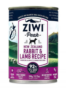 ZIWI Peak Rabbit & Lamb Recipe Wet Dog Food 390g 390G/NA