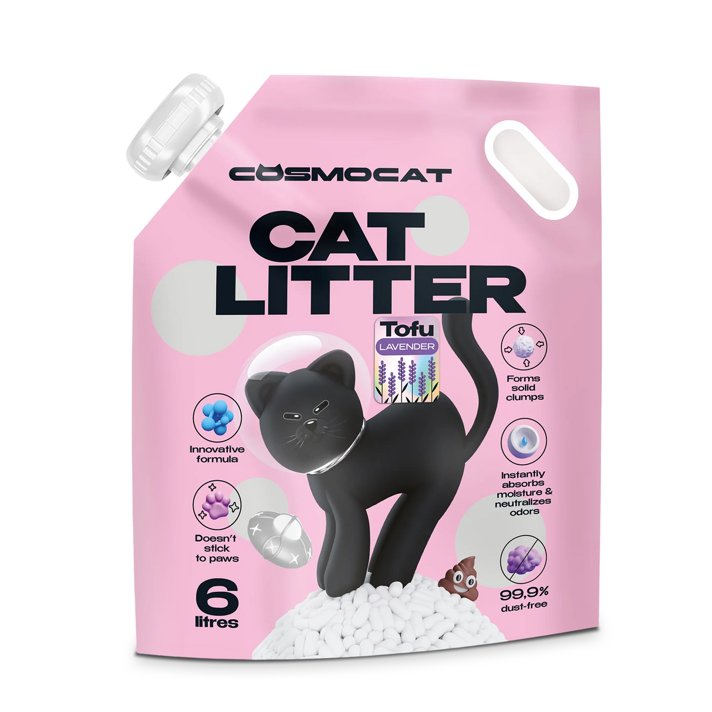 Cosmocat Cat Litter 6L Lavender