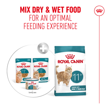 Royal Canin Feline Health Nutrition Ageing 11+ Gravy (Wet Food - Pouches) 12 x 85 g