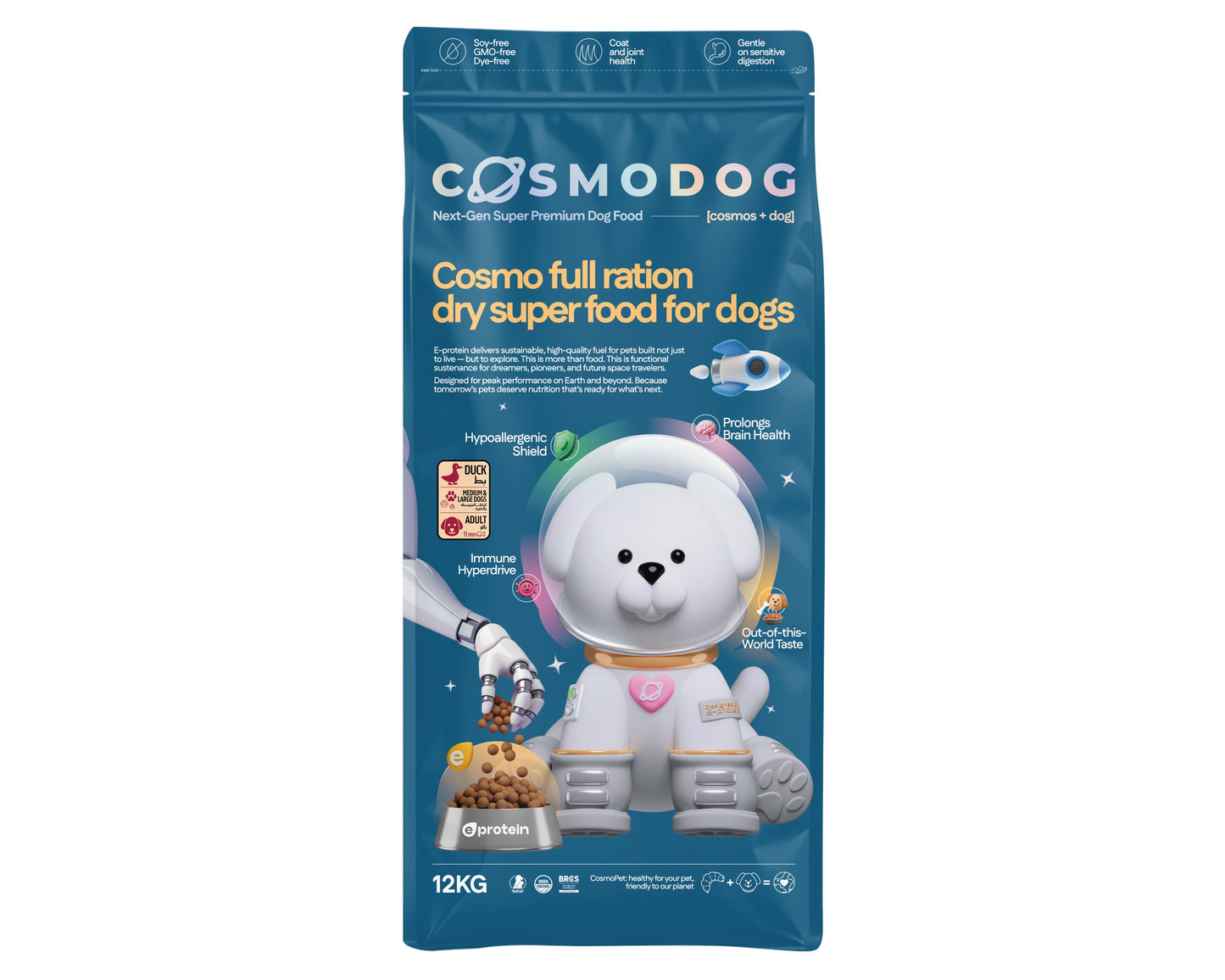 Cosmodog Dry Food Duck Regular Medium & Large breed 12 KG