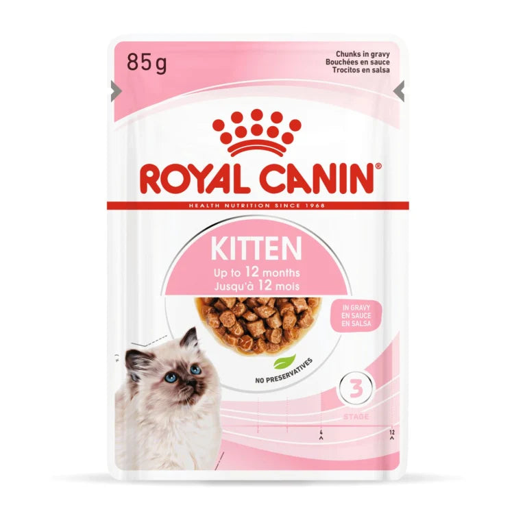 Royal Canin Kitten Instinctive in Jelly Wet Cat Food 85g Pouch