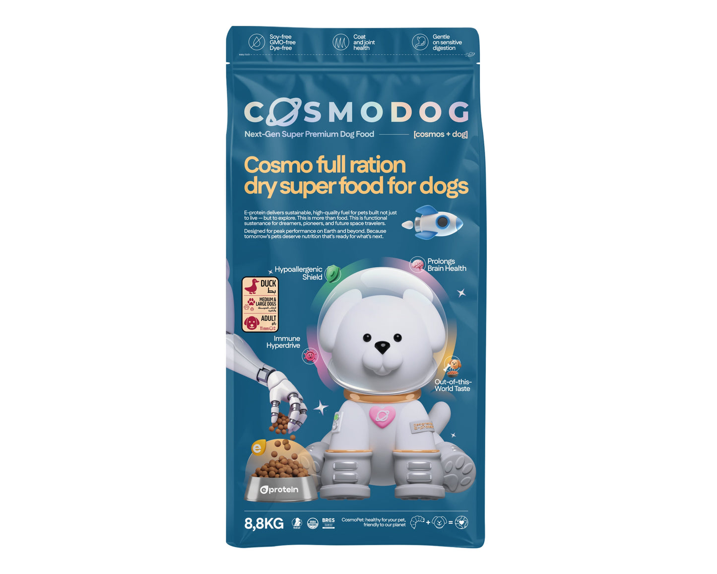 Cosmodog Dry Food Duck Regular Medium & Large breed 8.8 KG