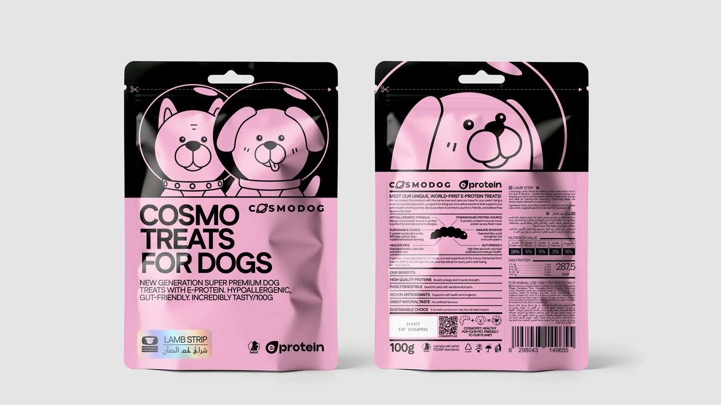 Cosmodog Lamb Strip 100g
