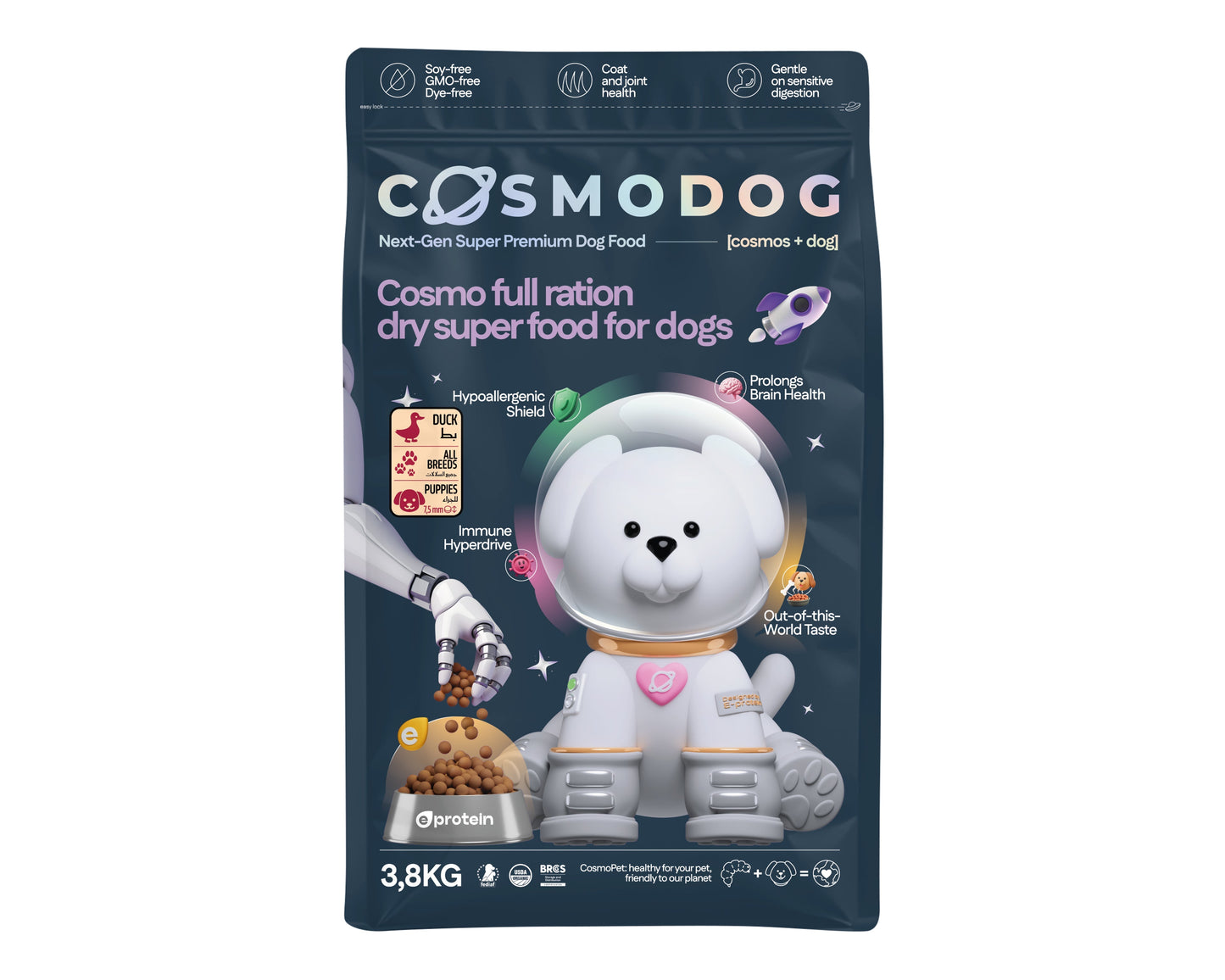 Cosmodog Dry Food Duck Regular Puppies 3.8 KG