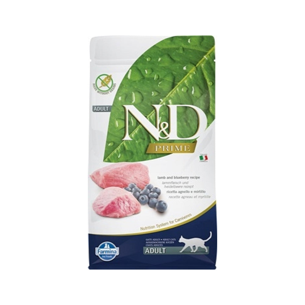 Farmina N&D Prime Cat Adult Lamb & Blueberry 10Kg