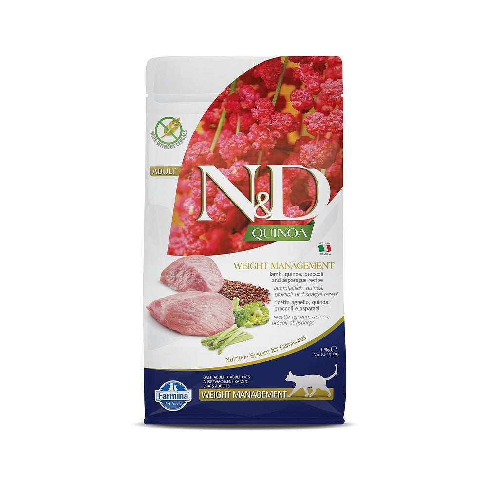 Farmina N&D Quinoa Cat Weight Management Lamb Adult 1.5kg