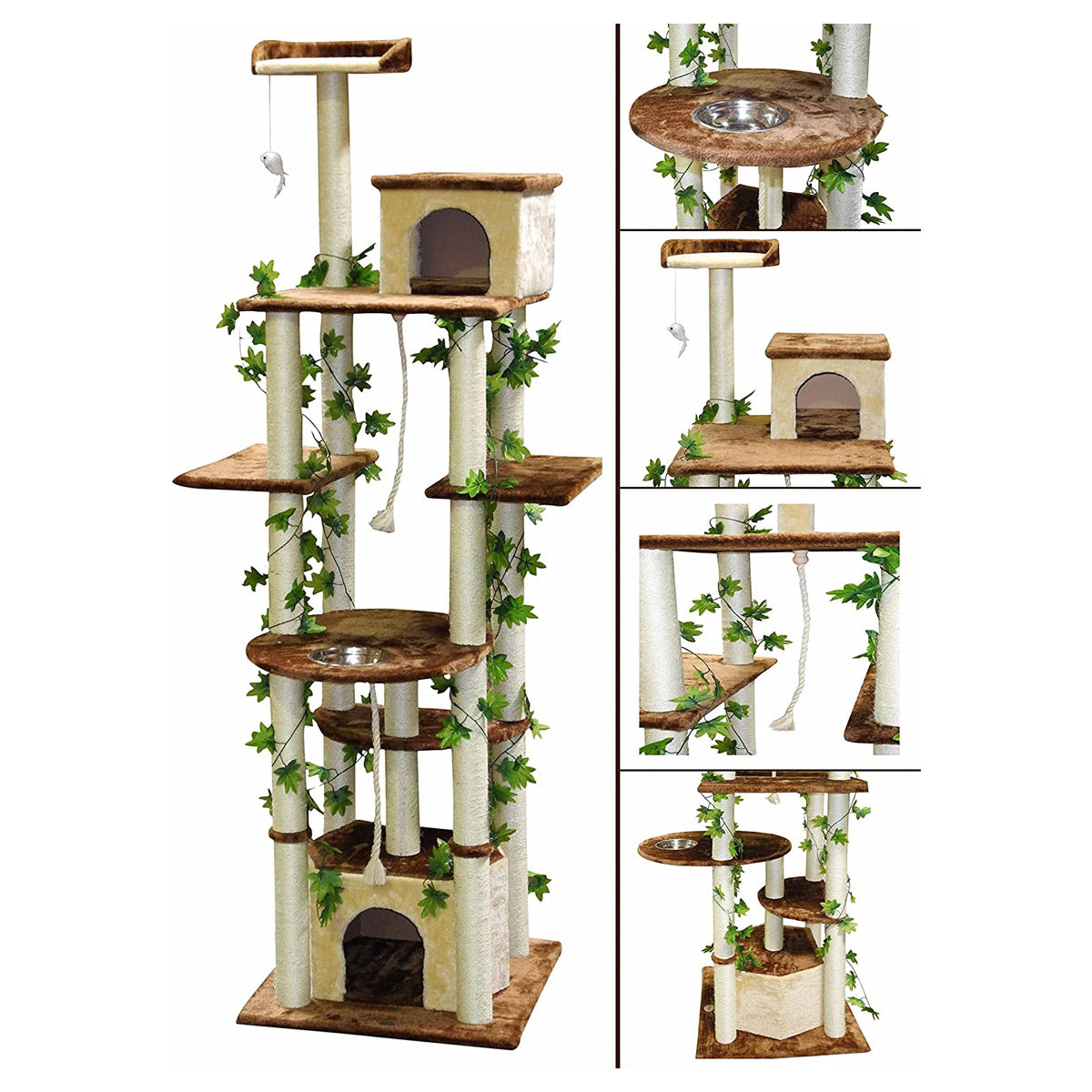 Go Pet Club 85" Forest Cat TreeOverall size : 35"L x 33.5"W x 85"H