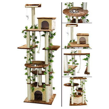 Go Pet Club 85" Forest Cat TreeOverall size : 35"L x 33.5"W x 85"H