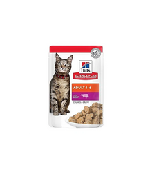 Hills Science Plan Adult 1-6 Beef in Gravy Cat Food Pouch - 85 g
