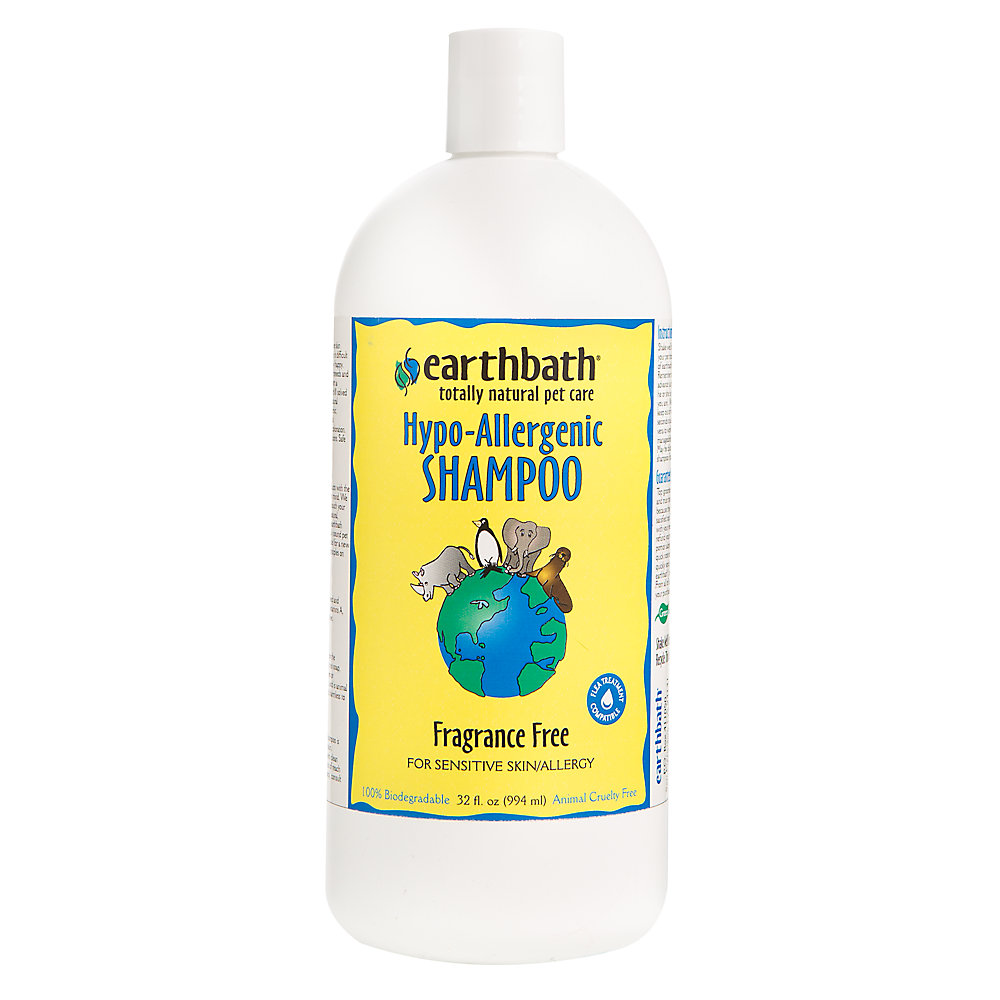 earthbathÂ® Hypo-Allergenic Shampoo, Fragrance Free, For Sensitive Skin, Made in USA - 32 oz