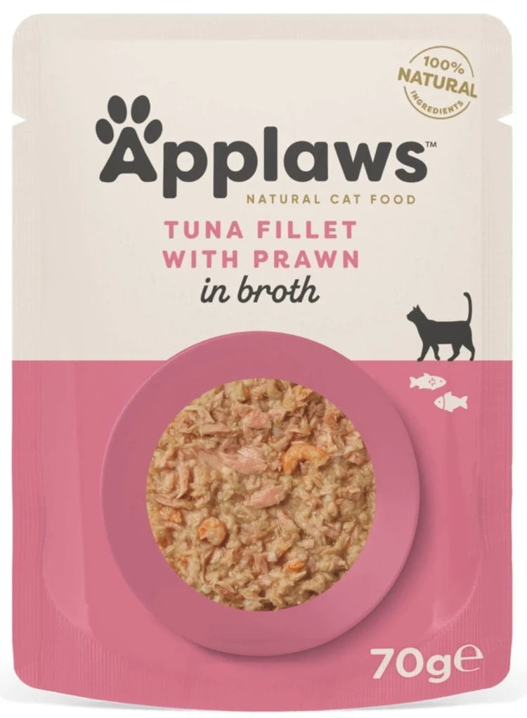 Applaws Tuna & Prawn Adult Wet Cat Food 70g Pouch