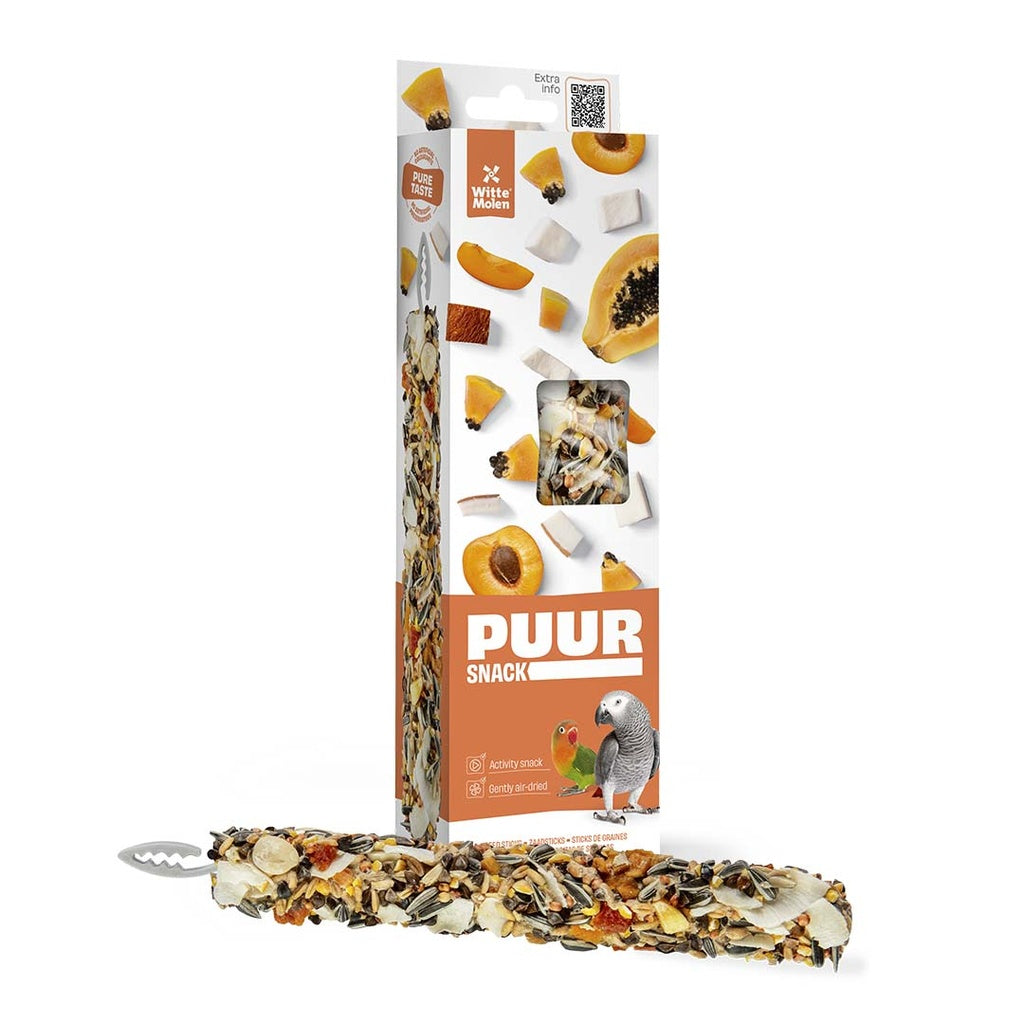 Witte Molen Puur Sticks With Papaya & Apricot For Lovebird - [Weight - 170g]