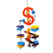 VanPet Hanging Toy For Large Birds With Bells 39 x 18cm