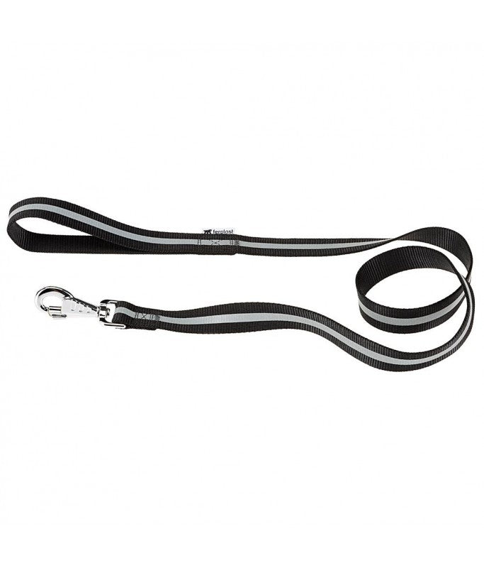 Ferplast Club Reflex G Reflective Dog Leash[Color - Black, Dimension - 15mm x L 120cm]