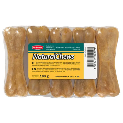 Padovan Natural Chews Bone[Weight - 100g, Count - 5, Size - 8cm]