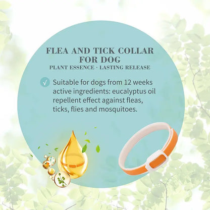 Bioline Flea and Tick Dog Collar 60cm[Flavor - Margosa & Sweet Orange]