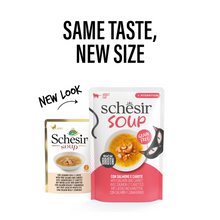 Schesir Soup Cat Wet Food in Soup Pouch-Salmon With Carrot 6x40g