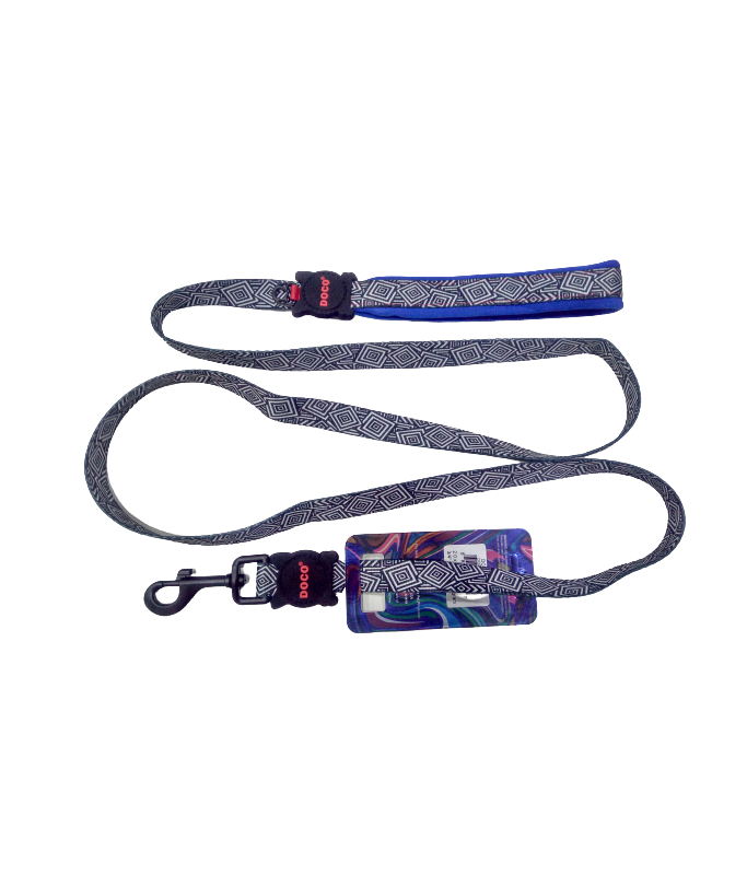 DOCOÂ® LOCO Leash - 6ft (DCL1072)[Texture - Hologram, Size - S]