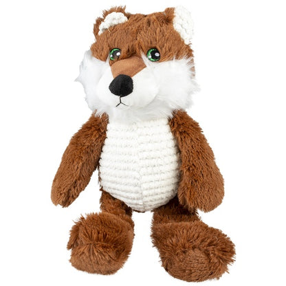 Duvo+ Plush Wolf Tummy Brown/White - Dog Toy 37x12x10cm