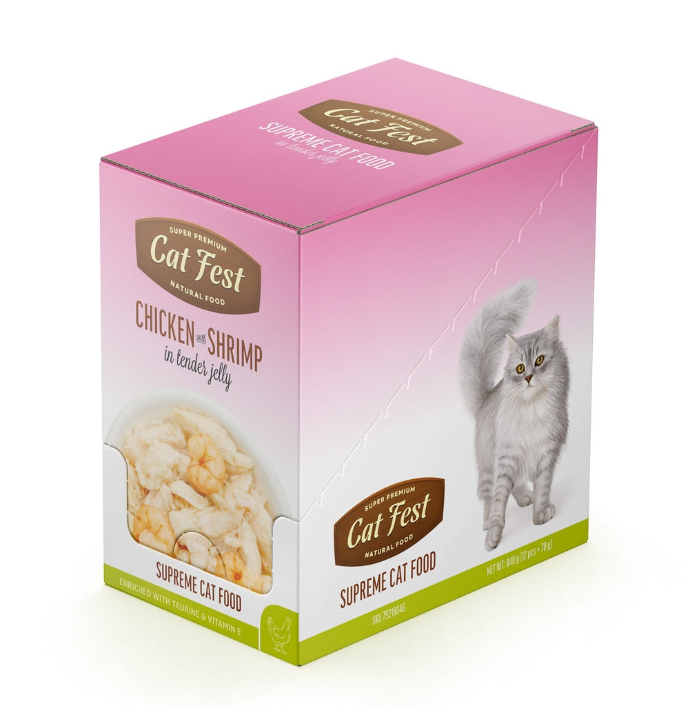 Cat Fest Chicken With Shrimp In Tender Jelly For Cats 70g