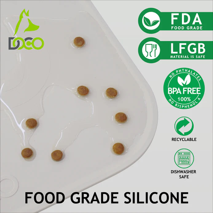 DOCO Silicone Waterproof Feeding Mats for Dogs and Cats 47 x 36cm(O/S) Wisteria