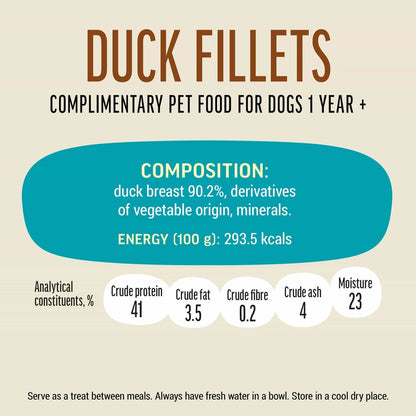 Dog Fest Duck Fillets For Adult Dogs - 500g
