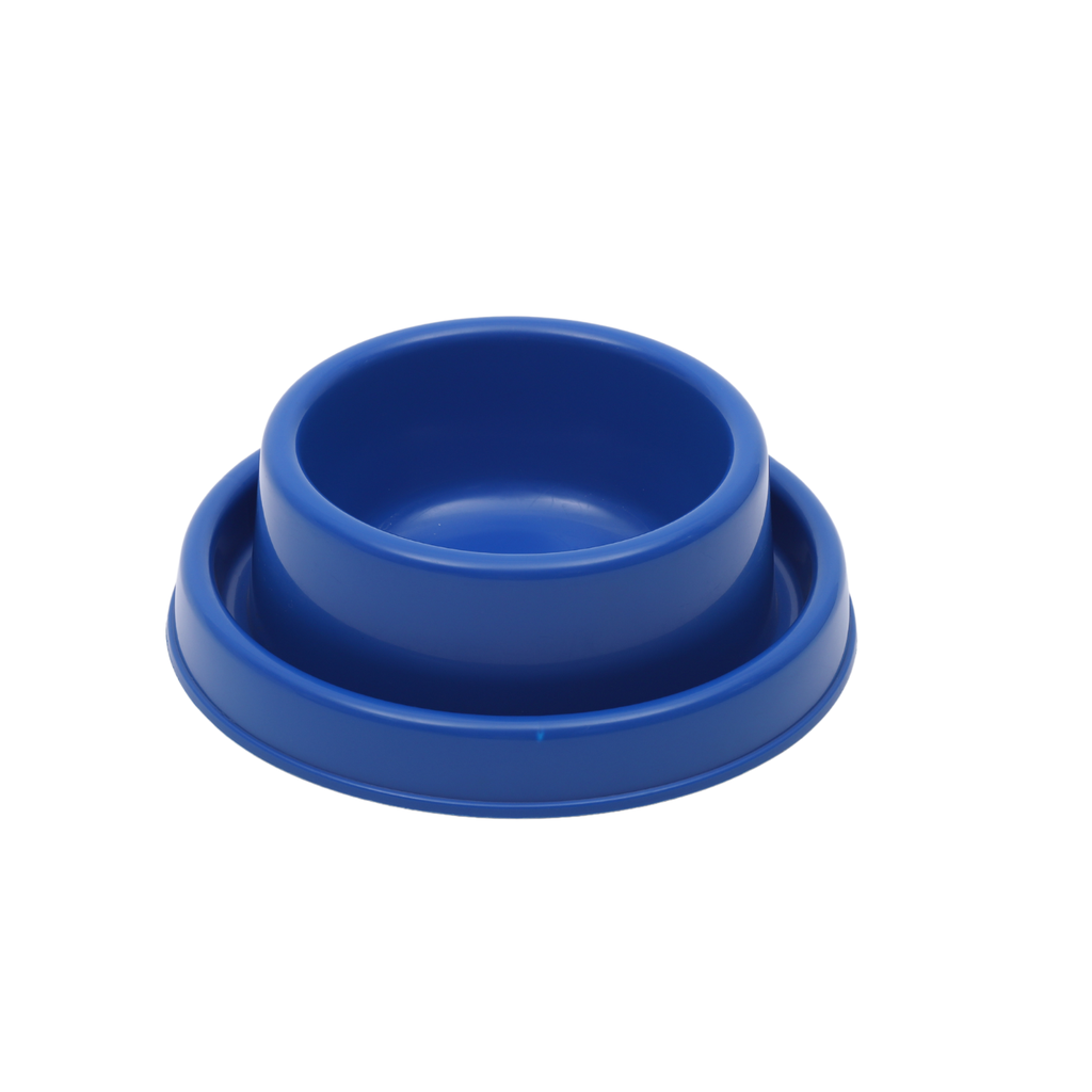 Pet Mode Plastic Dog Bowl 400ml-Blue