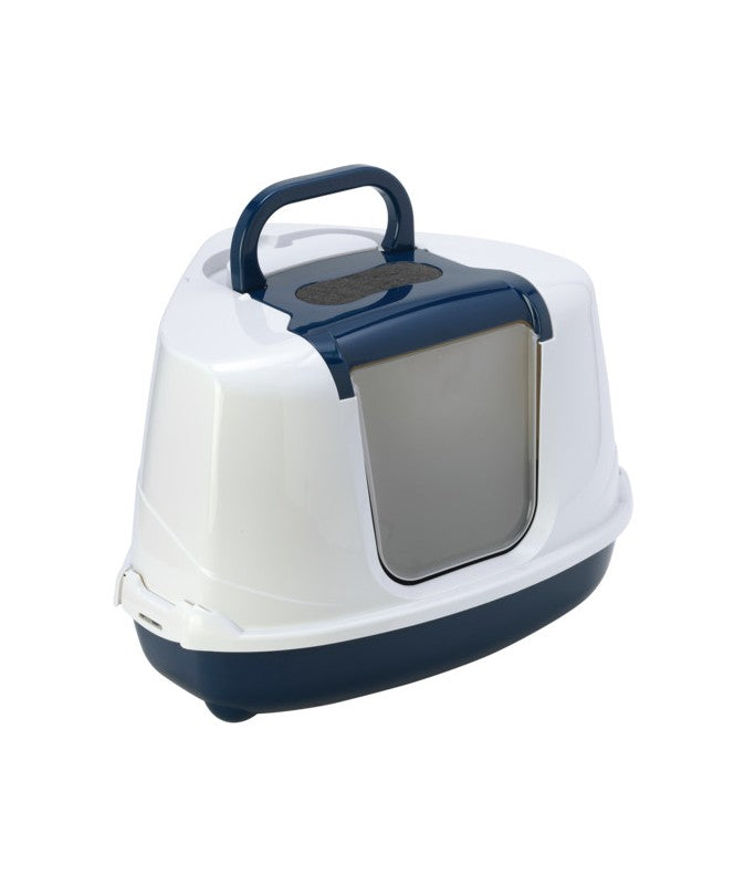Moderna Flip Corner -Litter Box 56.3 x 44.4 x 36.4 cm-Blue