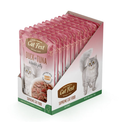Cat Fest Duck With Tuna In Tender Jelly For Cats 70g