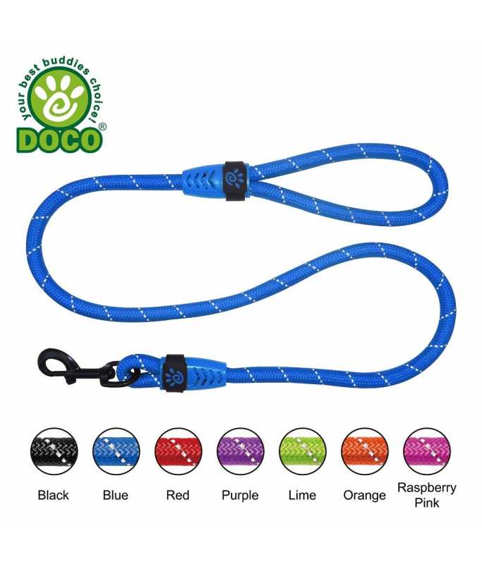 Doco Reflective Rope Leash Ver.2 ÃƒËœ8mm x 150cm [Color - Blue, Size - S]