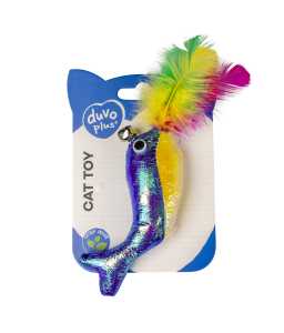 Duvo+ Blinky Whale With Elastic Blue - 16,5x7x2cm