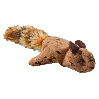 Duvo+ Cork Squirrel With Big Plush Tail 17X8X4Cm Brown