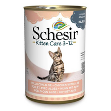 Schesir Kitten Care- Can In Jelly 3-12 Chicken with Aloe Wet Food 140g (Min Order - 6pcs)[Weight - 140g]