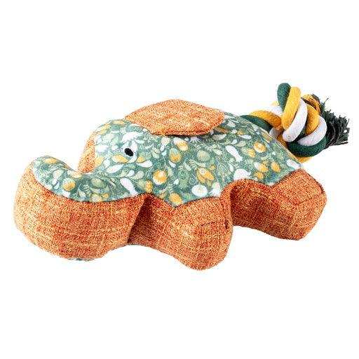 Duvo+ Plush Elephant Retro Green - Dog Toy  24x11x5cm