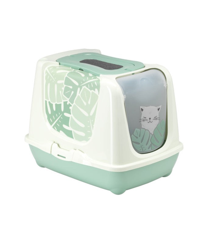 Moderna Trendy Cat-Litter box[Color - Green, Size - L]