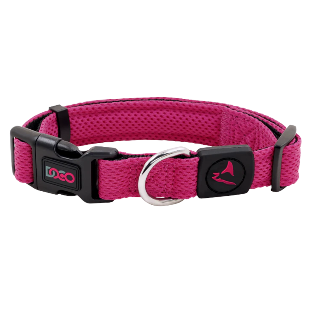 DOCO Puffy Air Collar Large-3.2 x 45-66cm-Rasberry Pink